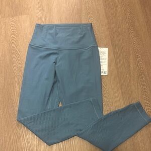 Blue High-Waisted Leggings